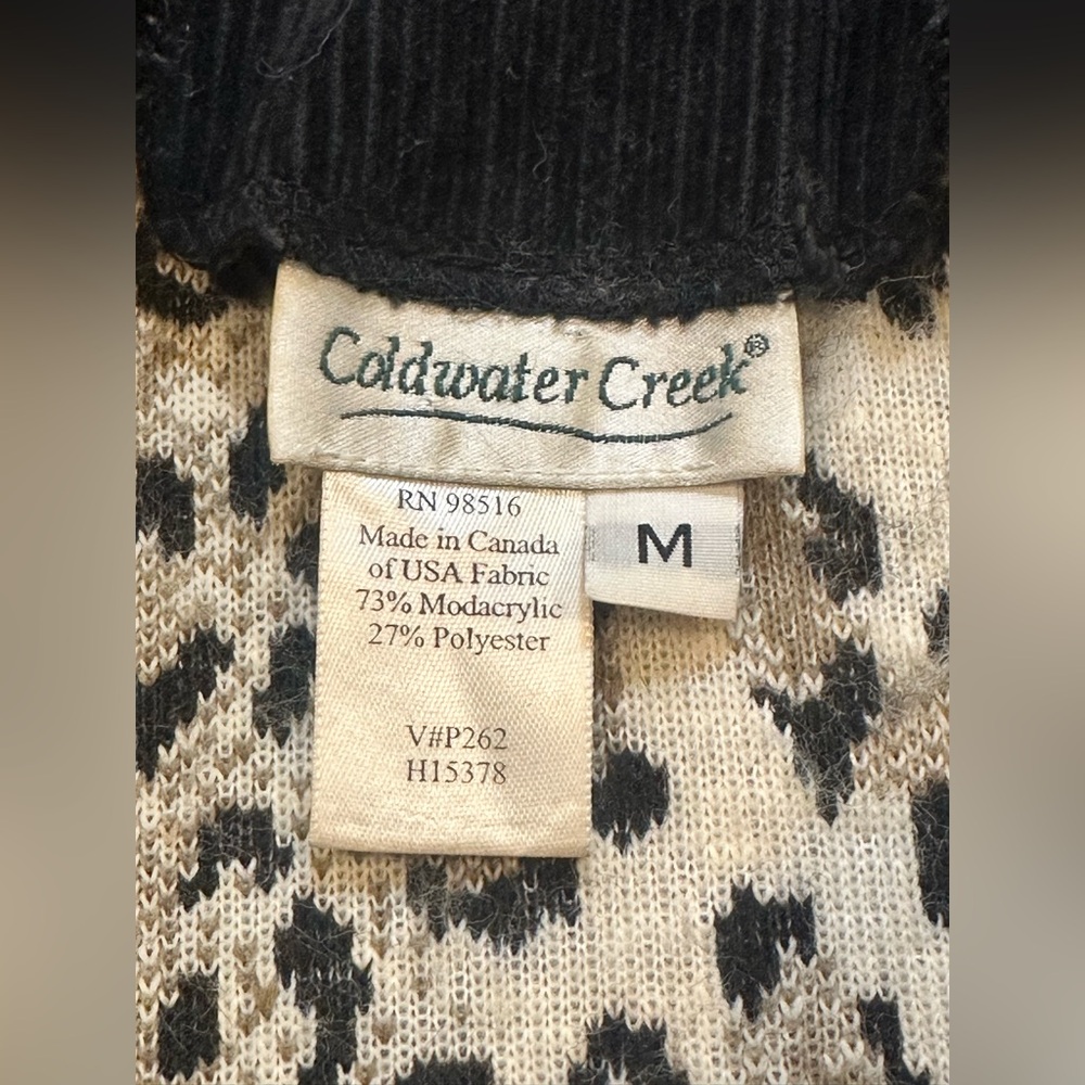 Coldwater Creek Leopard Print Faux Fur Vest - Picture 6 of 14